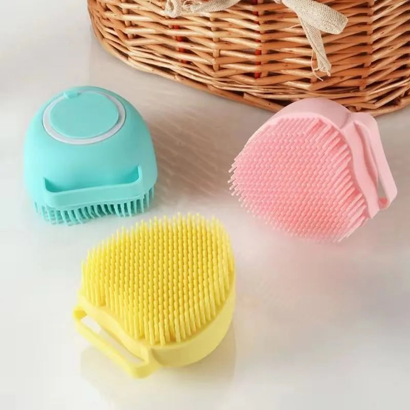 Bathroom Puppy Big Dog Cat Bath Massage Gloves Brush Soft Safety Silicone Pet Accessories for Dogs Cats Tools Mascotas Products