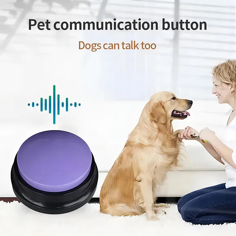 Dog Toys Funny Dog Recordable Pet Toys Travel Talking Pet Starters Pet Speaking Buttons Portable Cute Pet Supplies