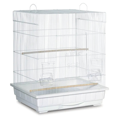 Prevue Pet Products Square Top Parakeet Cage White